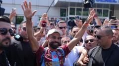 Salah given hero's welcome before Trabzonspor move - Premier League image for WorldCupU2