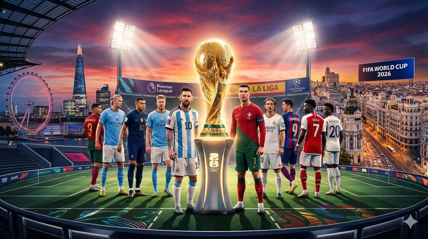 World Cup 2026 match action players competing