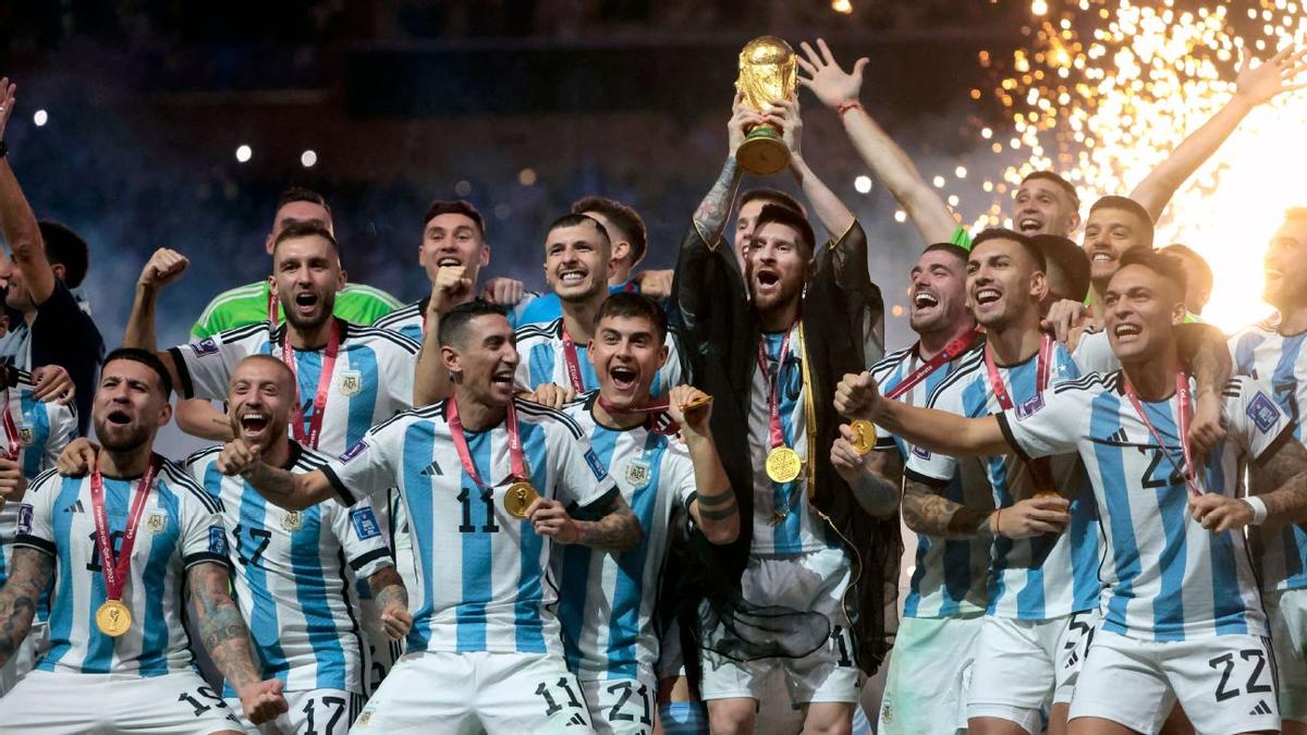World Cup champion trophy celebration